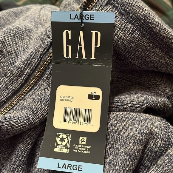 NWT GAP Men's Half Zip Mock Neck Sweater | Mens Casual Sweaters - Picture 7 of 7